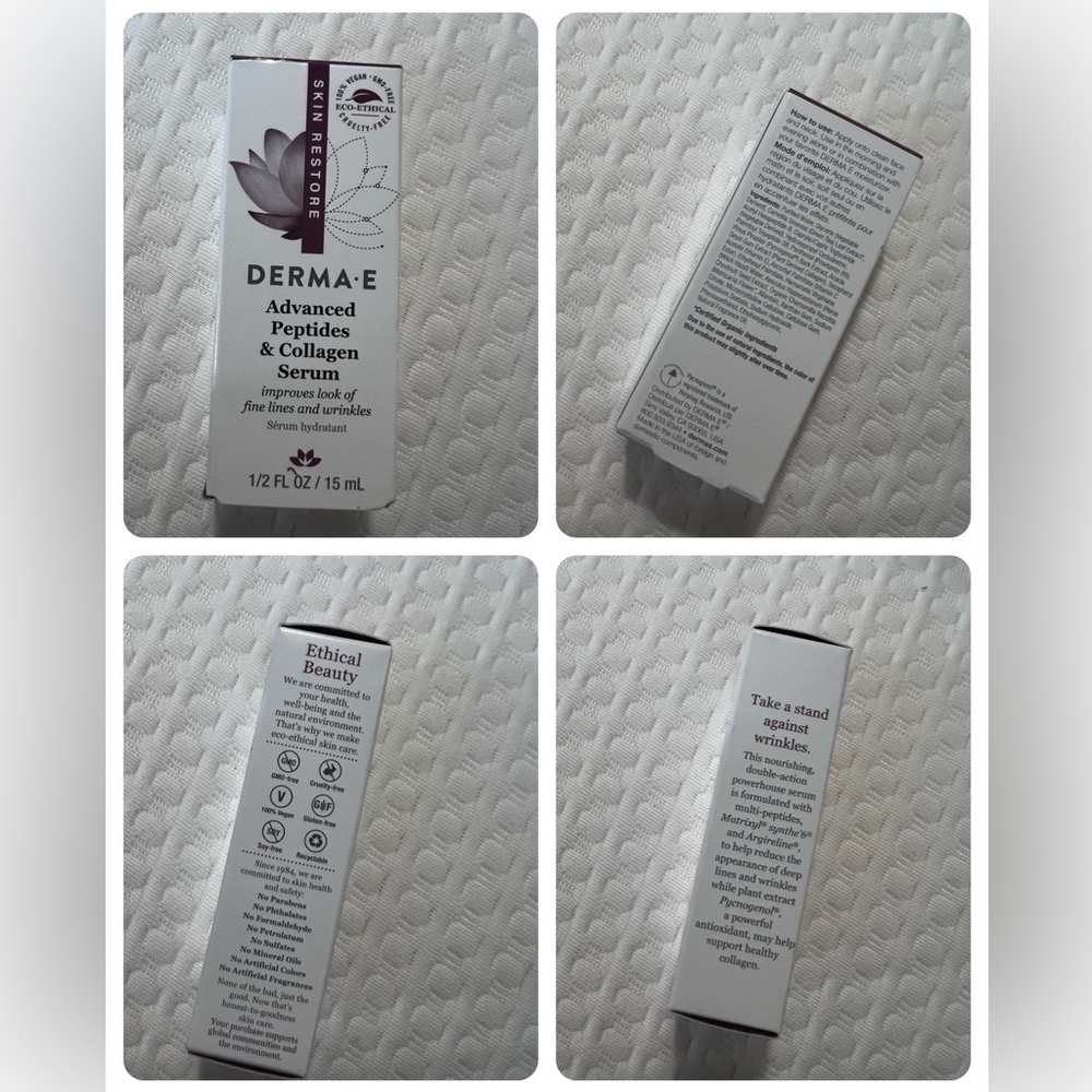 Derma E Advanced Peptides & Collagen Serum Skin Restore Fine Lines & Wrinkles